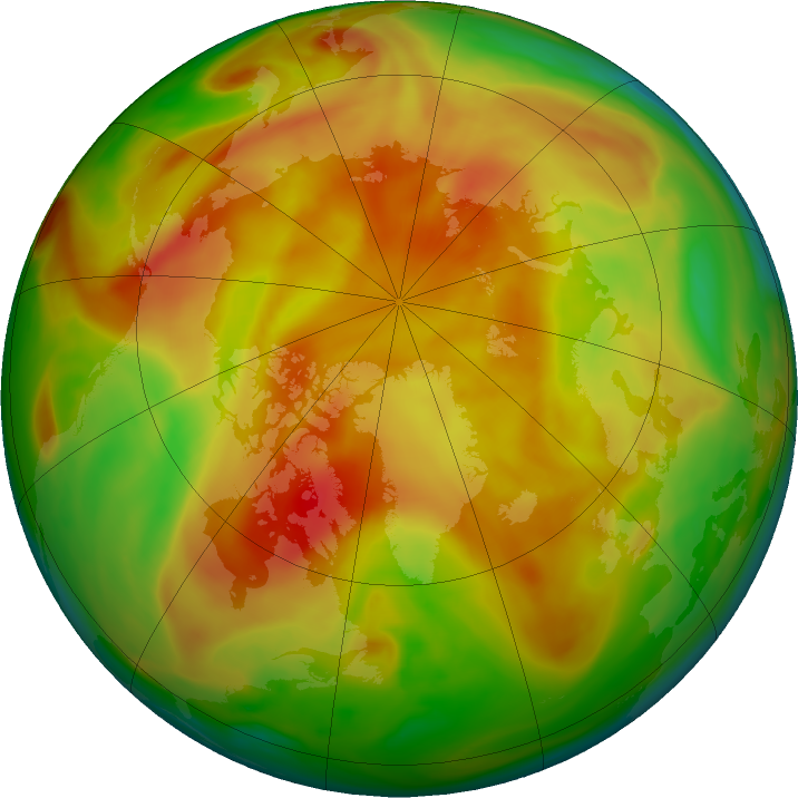 Arctic ozone map for 27 April 2018
